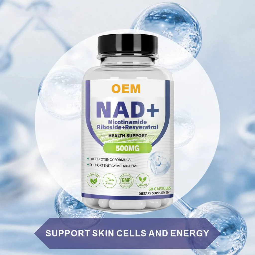 Oem Vitamin Supplement Manufacturer NAD+ Vitamin Capsules Suitable for Adults Cellular Health& Anti-Aging